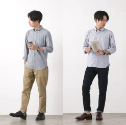 WHEELROBE / 15078 Heavy Stitching Moc Toe Leather Shoes