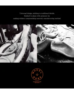 WHEELROBE / 15078 Heavy Stitching Moc Toe Leather Shoes