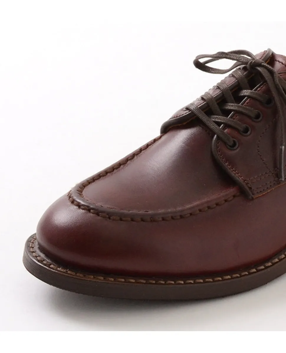 WHEELROBE / 15078 Heavy Stitching Moc Toe Leather Shoes