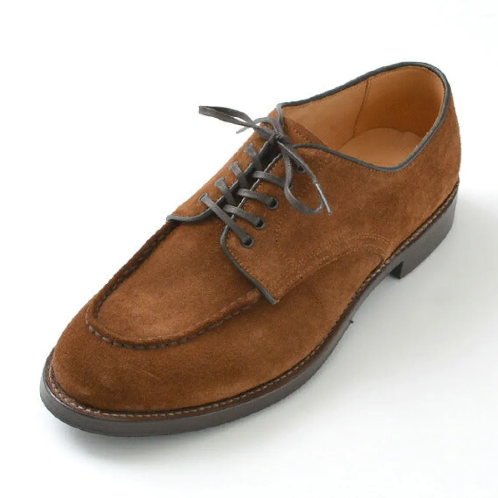 WHEELROBE / 15078S Heavy Stitching Moc Toe Suede Shoes