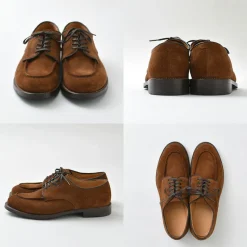 WHEELROBE / 15078S Heavy Stitching Moc Toe Suede Shoes