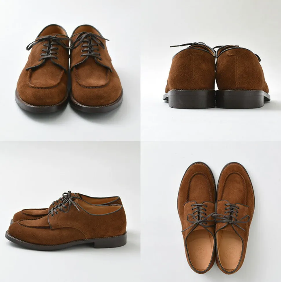WHEELROBE / 15078S Heavy Stitching Moc Toe Suede Shoes