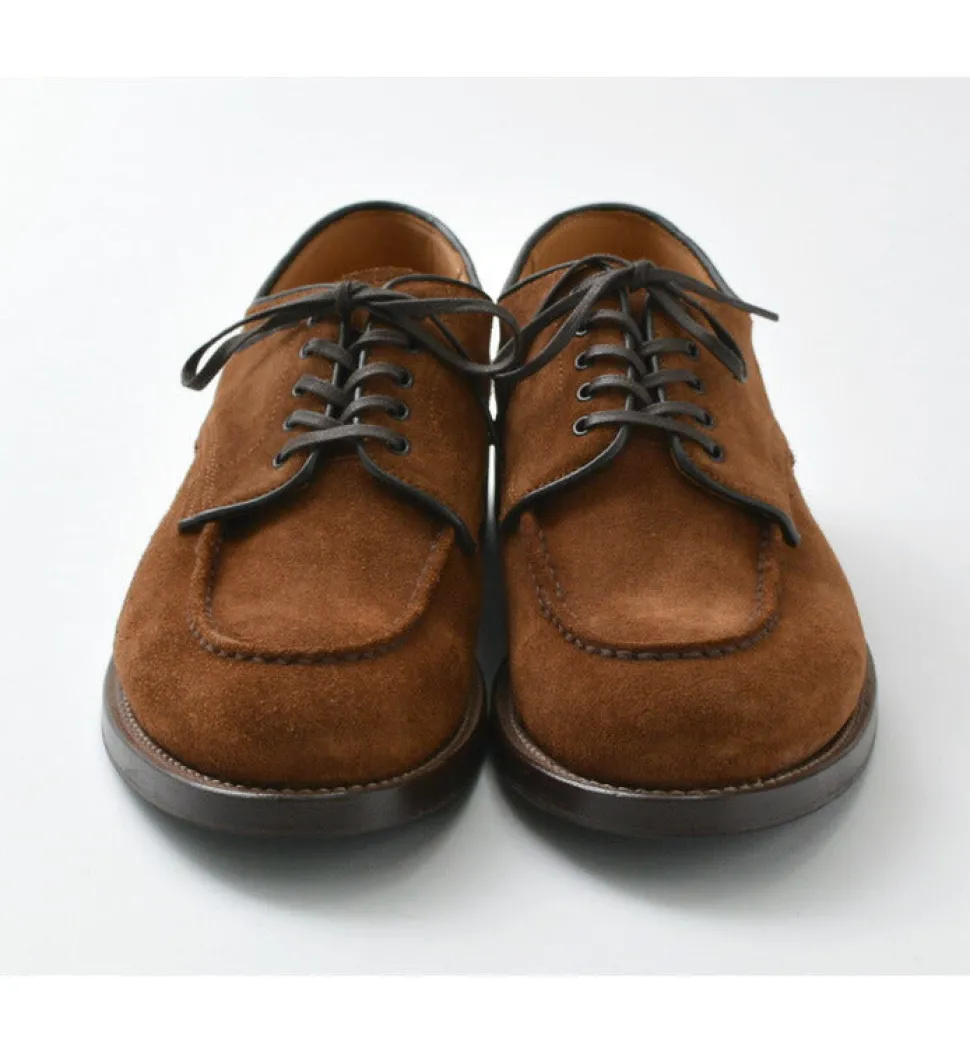 WHEELROBE / 15078S Heavy Stitching Moc Toe Suede Shoes