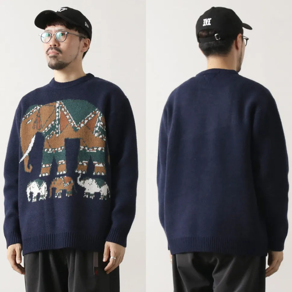 WHITE MOUNTAINEERING / Elephant Crewneck Pullover Knit