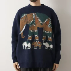 WHITE MOUNTAINEERING / Elephant Crewneck Pullover Knit