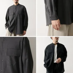 WHITE MOUNTAINEERING / Stretch Band Collar Shirt