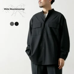 WHITE MOUNTAINEERING / Stretch Band Collar Shirt