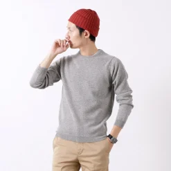 WILLIAM LOCKIE / Lambswool crew neck knit