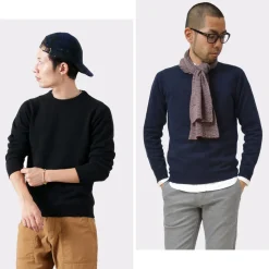 WILLIAM LOCKIE / Lambswool crew neck knit