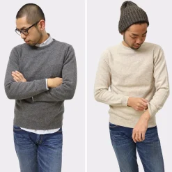 WILLIAM LOCKIE / Lambswool crew neck knit