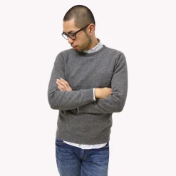 WILLIAM LOCKIE / Lambswool crew neck knit
