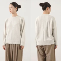 YONETOMI NEW BASIC / Circle Knit Pullover