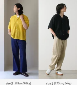 YONETOMI NEW BASIC / Cotton SUKASHI Knit Shirt
