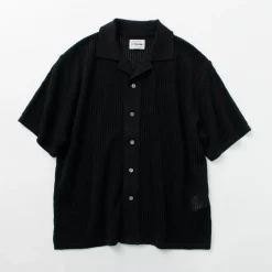 YONETOMI NEW BASIC / Cotton SUKASHI Knit Shirt