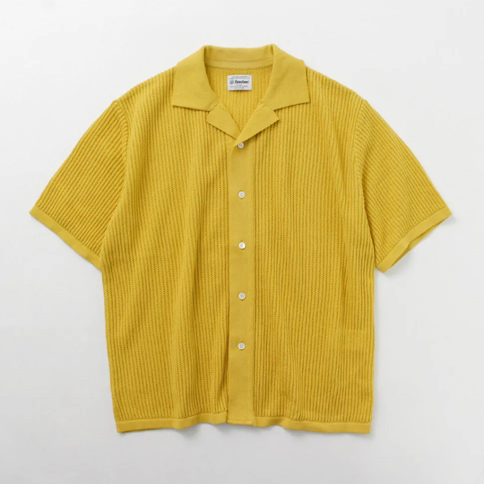 YONETOMI NEW BASIC / Cotton SUKASHI Knit Shirt