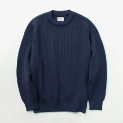 YONETOMI NEW BASIC / Extra Fine Wool Ribbed Knit Pullover