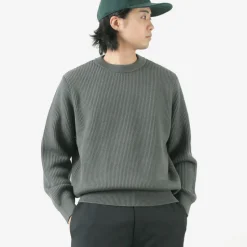 YONETOMI NEW BASIC / Extra Fine Wool Ribbed Knit Pullover