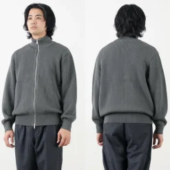 YONETOMI NEW BASIC / Extra Fine Wool Ribbed Knit Blouson