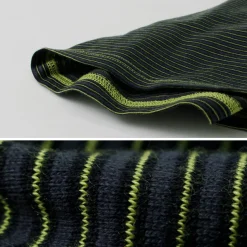 YONETOMI NEW BASIC / Garment Dye Striped T-Shirt