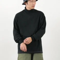 YONETOMI NEW BASIC / NEW BASIC GARMENT DYE T-SHIRT TURTLE NECK