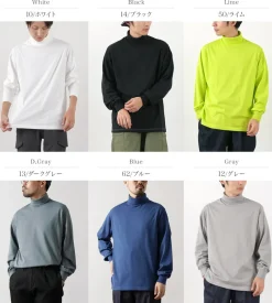 YONETOMI NEW BASIC / NEW BASIC GARMENT DYE T-SHIRT TURTLE NECK