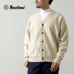 YONETOMI NEW BASIC / Rigid Cashmere Knit Cardigan