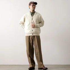 YONETOMI NEW BASIC / Rigid Cashmere Knit Cardigan