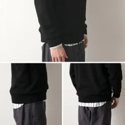 YONETOMI NEW BASIC / Rigid Cashmere Knit Pullover Garment Dyed