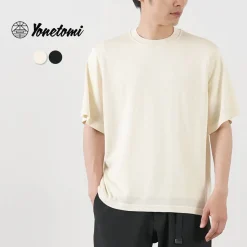 YONETOMI NEW BASIC / Silk Knit T-Shirt