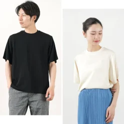YONETOMI NEW BASIC / Silk Knit T-Shirt