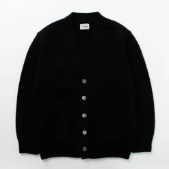 YONETOMI NEW BASIC / Soft lamb wool knit cardigan