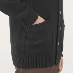 YONETOMI NEW BASIC / Soft lamb wool knit cardigan