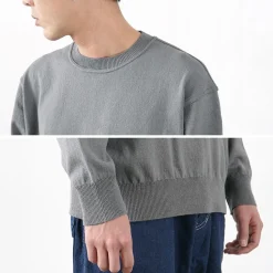 YONETOMI NEW BASIC / Wave Cotton Knit Pullover