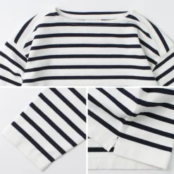 YONETOMI NEW BASIC / Wave Cotton Basque Knit Pullover